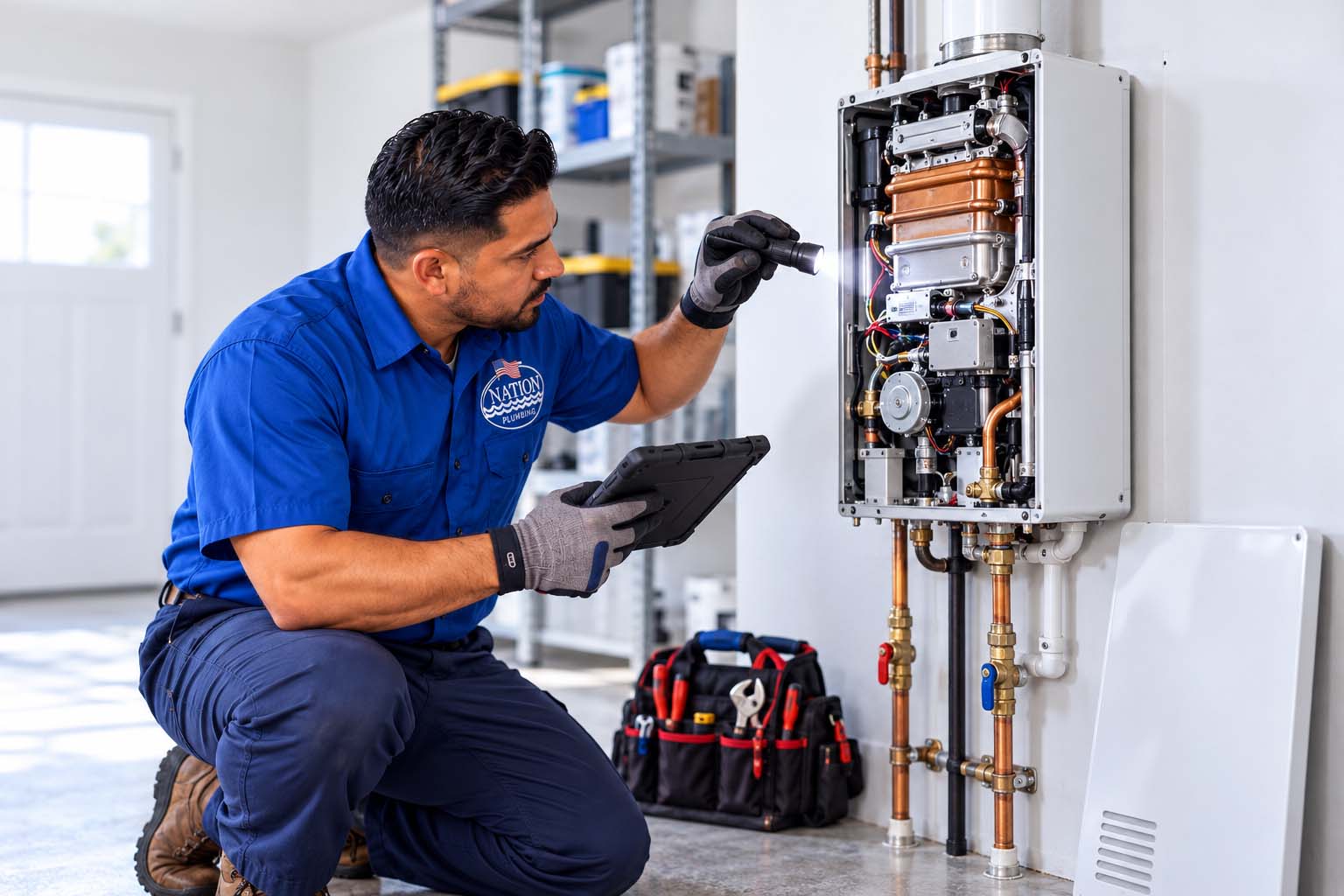 Water Heater Repair or Replacement: How Do You Decide? Expert Technician Diagnoses Tankless Water Heater copy